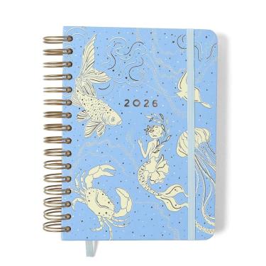 Imagem de Agenda planner diária A5 Origens Áqua Azul 2026 - Cicero