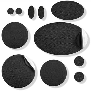 Imagem de aZengear Remendos de reparo de jaqueta | Tecido de nylon pré-cortado, autoadesivo, macio, à prova d'água, resistente a rasgos, resistente a rasgos, para consertar furos em roupas, sacos de dormir, calças de esqui (11 peças)