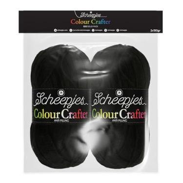 Imagem de Scheepjes Color Crafter Pacote sólido 2 x 150 g - Preto
