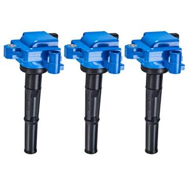 Imagem de Embalagem com 3 bobinas de ignição de alto desempenho compatíveis com Toyota 4Runner 1996-02, Toyota T100, 1995-2004, Toyota Tacoma, 2000-2004 Toyota Tundra V6 3.4L