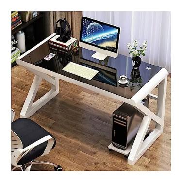 Imagem de Mesa de escritório PC mesa de mesa casa simples moderna econômica mesa de PC mesa de escritório mesa de estudo simples mesa de PC mesa de PC mesa de PC (cor: B, tamanho: 120 * 75 * 60 cm)