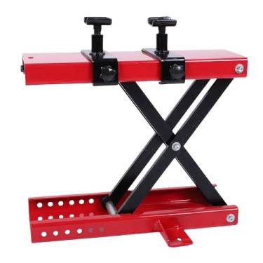 Imagem de Luocute Macaco de Tesoura para Motocicleta Com Manivela, Altura Ajustável de 3,8 a 15,8 pol. Suporte Central Dobrável Com Capacidade de 500 Kg, Adequado para Motocicletas ATVs UTVs