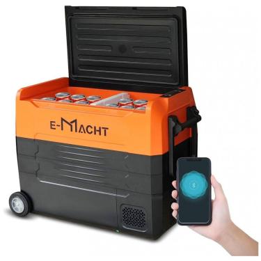 Imagem de Geladeira Portátil 49L com Controle de Aplicativo e Luz LED, 12 24 V DC e 100 240 V AC,...