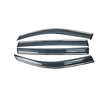 Imagem de GRJQRKHZ Defletor de janela lateral do carro para v&w Polo Mk5 6r Hatchback 2009-2017 Weathershied viseira de porta vento sol proteção chuva janela lateral defletores de vento