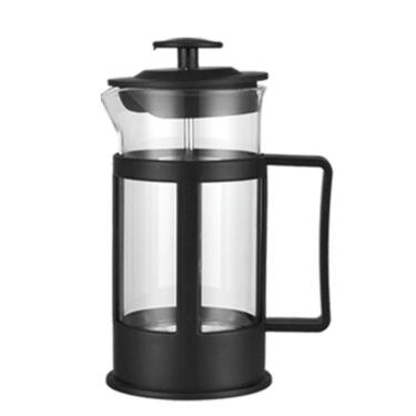 Imagem de Cafeteira Prensa Francesa 800ml Chaleira Grande Em Vidro Cremeira Bule Chá Café Leite French Press Profissional