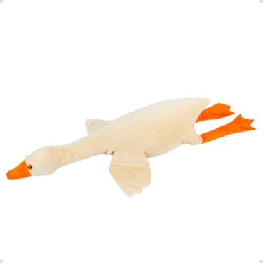 Imagem de Pato Pelúcia Extra Grande Xg Travesseiro Da Nasa 1,40cm (Creme)