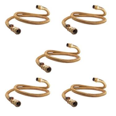 Imagem de Kit 5un Mangueira de cobre para gás 1,20m 1/2" Gás Encanado Selo Inmet