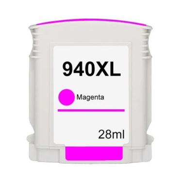 Imagem de Cartucho Magenta Jato De Tinta Compatível 940xl C4908a M-H940XL M
