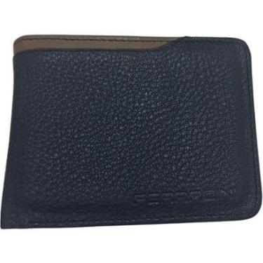 Imagem de Carteira Masculina Grande Couro Recortes Clássica Cf371g Ferracini-Masculino