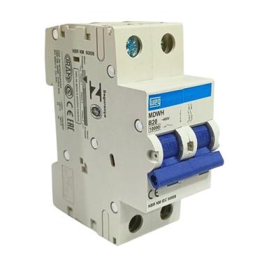 Imagem de Minidisjuntor bipolar b-20a mdwh weg