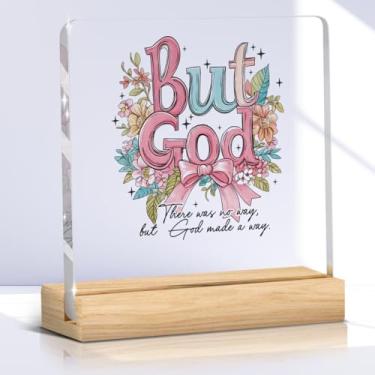 Imagem de Presentes cristãos para mulheres, laço, placa acrílica, decoração de cubículo, presentes religiosos para mulheres, filha, cunhada