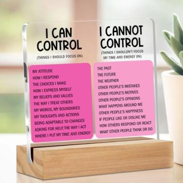 Imagem de Decoração de saúde mental terapeuta decoração de escritório para terapia conselheiro controle você mesmo sinal acrílico agradecimento presente para terapeuta 14