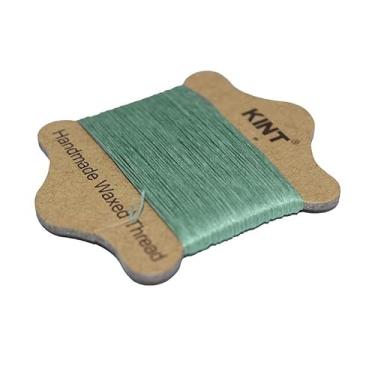 Imagem de Cordão de nylon encerado de 0,65 m de 0,65 m, fio de tecido trançado chinês ciano escuro para artesanato faça você mesmo, pulseira de macramê, fabricação de joias