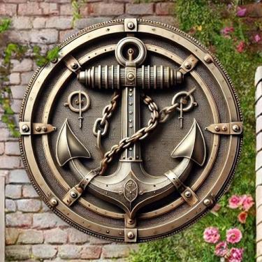 Imagem de Bússola Náutica De Madeira De 8 Polegadas Para Decoração De Barco Para