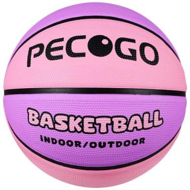 Imagem de Borracha PECOGO de basquete, tamanho 6, 72 cm, interior e exterior