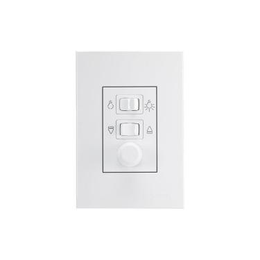 Imagem de Controle Ventilador Margirius Sleek Dimmer Placa 4X2 Bivolt