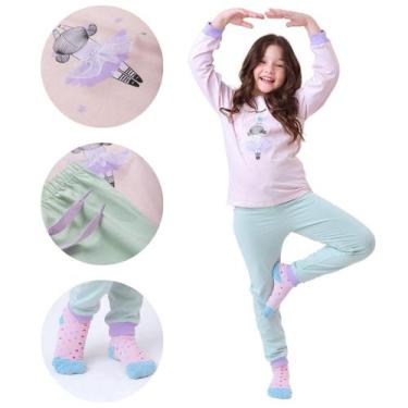 Imagem de Pijama infantil Unissex para Meninos ou Meninas, conjunto de roupas, m