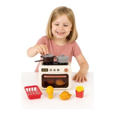 Imagem de Brinquedo Infantil Fogão Forno Faz de Conta Divertido Frango - Bruartt