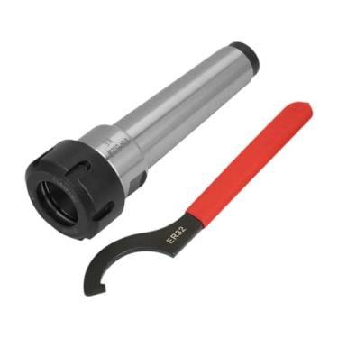 Imagem de KAIYUEMAOYI Pinça MT4 com Chave, Haste de Extensão Reta para Fresagem de Metal, para Furadeira E Fresadora, Cone Retificado MT4.
