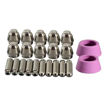 Imagem de Kit de consumíveis de cortador de plasma SG-55 AG-60 Conjunto de eletrodos de bocais. Acessórios de equipamento de soldagem para projetos DIY. 22 ou 40 opções de peças - 22 peças