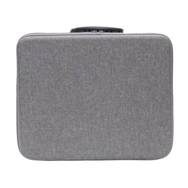 Imagem de Yunir Cague de Transferência de Concha Dura Compatível Com Bolsa Proteção Viagem Esbelta e à Prova Choque, EVA Game Console Hard Shell Case, para Console Fino, Controladores, Fone Ouvido, Base Vertical e Jogos (Cinza)