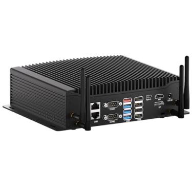 Imagem de WEIDIAN Pc Industrial, Mini Windows 11 Pro Sem Ventoinha, Core I7-10610U, 8 Gb De Ram, Ssd 256 Gb, Computadores Mesa Pequenos 6 X Com Rs232/422/485, Gpuo, Tela 4K 3X (Hd+Dp+Tipo C), 2 Lan, Usb, Wi-F