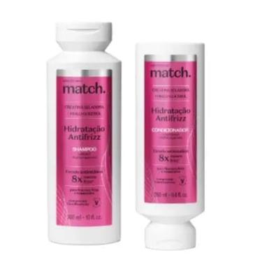 Imagem de Shampoo + condicionador Match. Hidratação Antifrizz