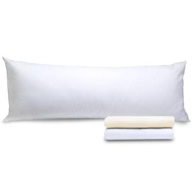Imagem de Kit 2 Fronhas De Travesseiro De Corpo Percal 180 Fios 130x40cm - BF Co