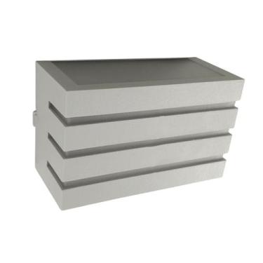 Imagem de Arandela Frisada parede muro externo/interno quintal Branca - Queluz