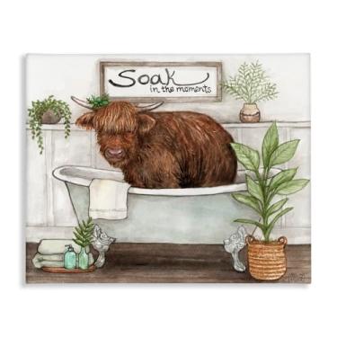 Imagem de Stupell Industries Soak In Moments Cattle Canvas Wall Art, design de Melinda Hipsher, 40 x 50 cm