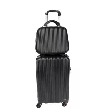 Imagem de Mala De Bordo 10Kg + Frasqueira Viagem Rodinhas 360 Abs