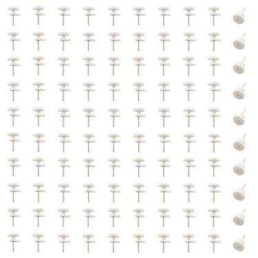 Imagem de MDXing 50 peças de porta-retrato mini gancho invisível 1 x 1,7 cm gancho de ferragens de parede de concreto para pendurar fotografias, tapeçarias, copos, pincéis, guarda-chuvas, carteiras, óculos