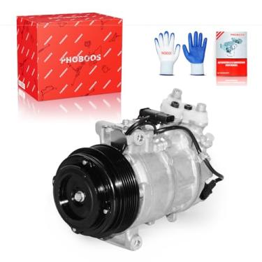 Imagem de PHOBOOS Compressor A/C com embreagem compatível com Mercedes-Benz C250, C300, C350e, C43 AMG, C63 AMG, E200, E250, E300, E350, E400, E450, GLC250, GLC300, SLC300, SLK300, Metris etc. f. 1683 24