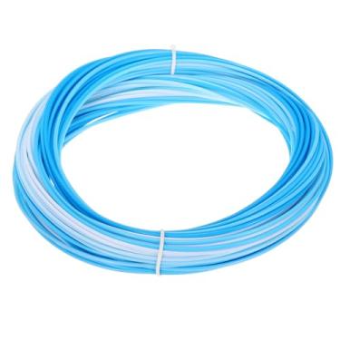 Imagem de PATIKIL Kit de reparo de vime, 29,9 m 2,4 mm Material de vime sintético redondo conjunto de vime tecido de vime para artesanato DIY e confecção de cestas de tecelagem, gradiente azul