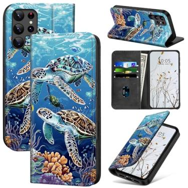 Imagem de Dikoer Capa carteira para Samsung Galaxy S26 Ultra 5G 2025 mulheres e homens, capa flip com suporte compartimentos para cartões, fecho magnético, proteção absorvente de choque, capa de telefone