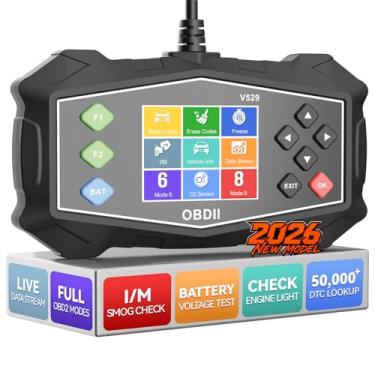Imagem de Ferramenta de diagnóstico OBD2 aprimorada 2026 – Scanner multifuncional iBealous para carro, leitor de código de luz do motor com teste de bateria, EVAP e dados ao vivo, ferramenta de digitalização