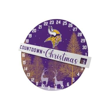 Imagem de Pegasus Sports Placa de parede NFL Countdown to Christmas - 30,5 cm, cores do time (Minnesota Vikings)