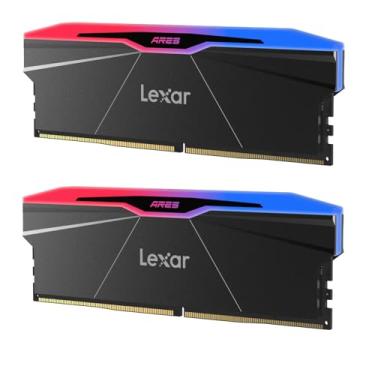 Imagem de Lexar Kit ARES Gen2 RGB DDR5 RAM 64GB (2x32GB) 6000MHz CL30, 288-Pin UDIMM Desktop Memory, PC Gaming Computer Memory, para Intel XMP 3.0/AMD EXPO/CL30-38-38-76/1.4V