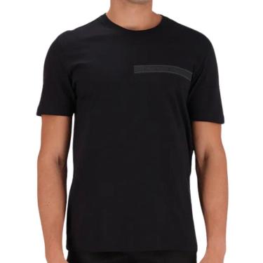 Imagem de Camiseta Calvin Klein Logo Meio Palito Preta-Masculino