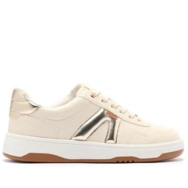 Imagem de Tênis Ac1119 Bege E Dourado Anacapri  Ac Bege-Feminino