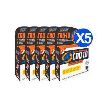 Imagem de Kit 5un Coenzima Q10 200mg Arnold Nutrition 60 Softgels-Unissex