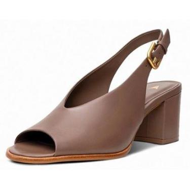 Imagem de Sandalia Boot Carrano Salto Bloco Couro 741020b ORIGINAL-Feminino