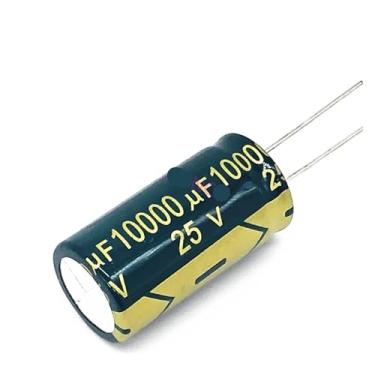 Imagem de 5 pçs/lote T11 25V 10000UF Capacitor eletrolítico de alumínio de baixa frequência e alta frequência Tamanho 18 * 35 10000UF25V 20%