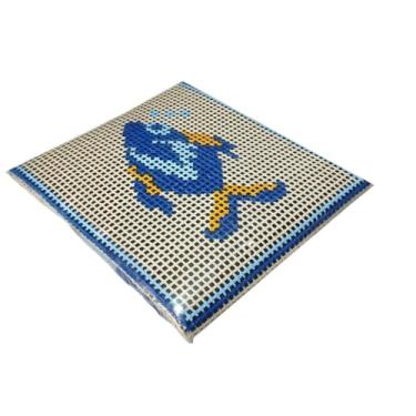 Imagem de Kit para iniciantes em bordado em tela, incluindo fios, agulhas e manual de tapeçaria com meia agulha(003)