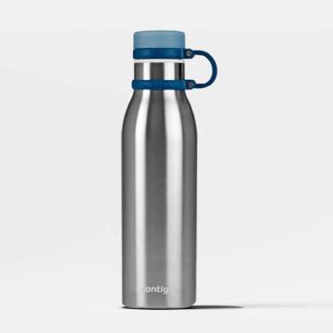 Imagem de Garrafa Térmica Inox Parede Dupla Matterhorn 591ml Azul Mônaco