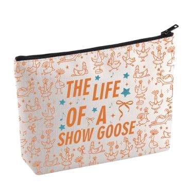 Imagem de KUIYAI Funny Silly Goose Álbum Bolsa de Maquiagem Gansos Showgirl Presente de Vida Música, Concerto, Dança, Pato, Presente The Life Of A Show Goose Bolsa Cosmética, ShowGooseMupS-US, Bolsa de