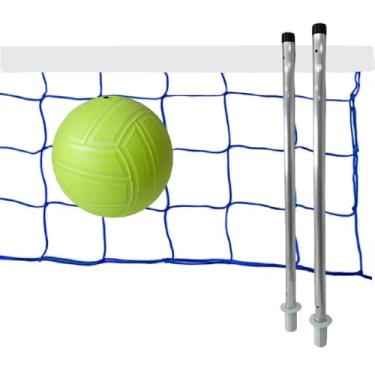 Imagem de Conjunto de vôlei de piscina + tubo de alumínio, rede de vôlei de 3 metros