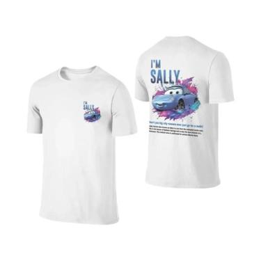 Imagem de Camiseta De Casal Lightning McQueen Sally De Verão Com Estampa Dupla F