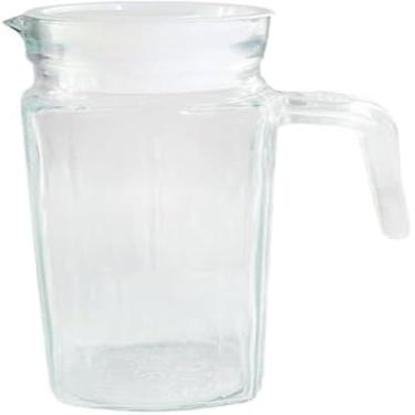 Imagem de Jarra, vidro, tampa, agua, suco, cha, transparente, capacidade, 1,1l, linda