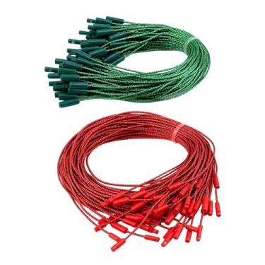 Imagem de KiBcsLic 200 unidades de ganchos para enfeites de Natal, cordões decorativos portáteis para pendurar bolas de árvore de Natal, Vermelho E Verde